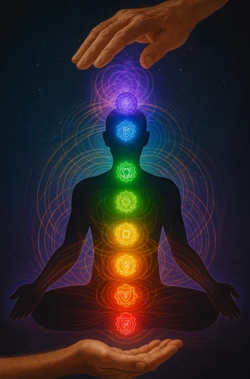 Chakra healing — energy centre realignment visual