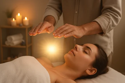 Usui Reiki healing session — gentle energy work