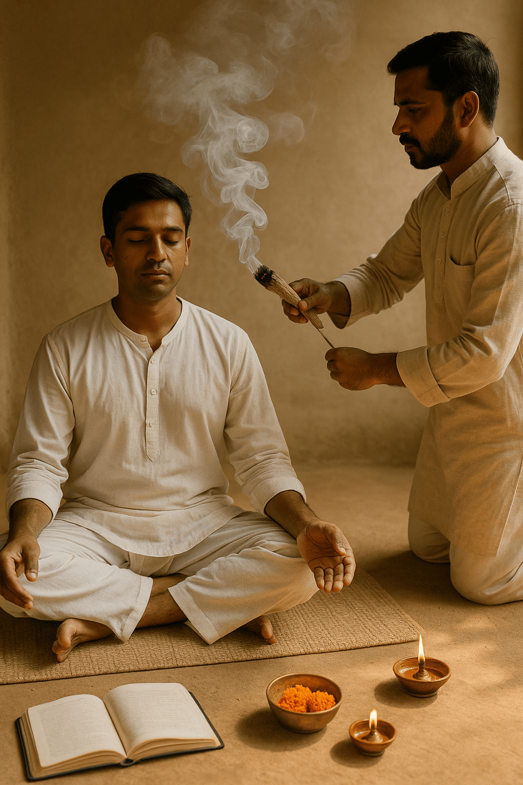 Healing pathways — winding journey to balance and clarity