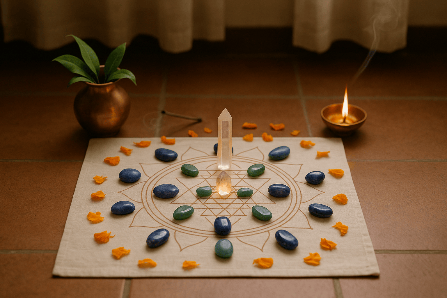Smudging — herbal space purification
